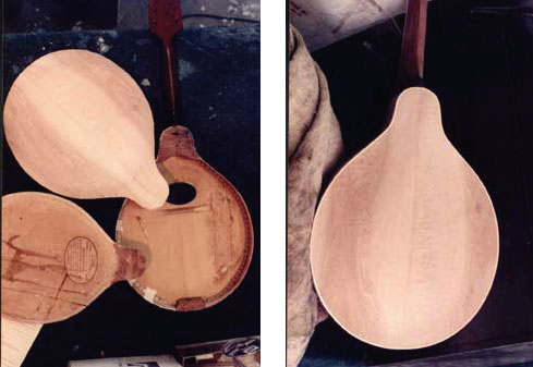 Carved back for Gibson Mandolin