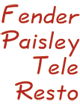 Fender Paisley Tele