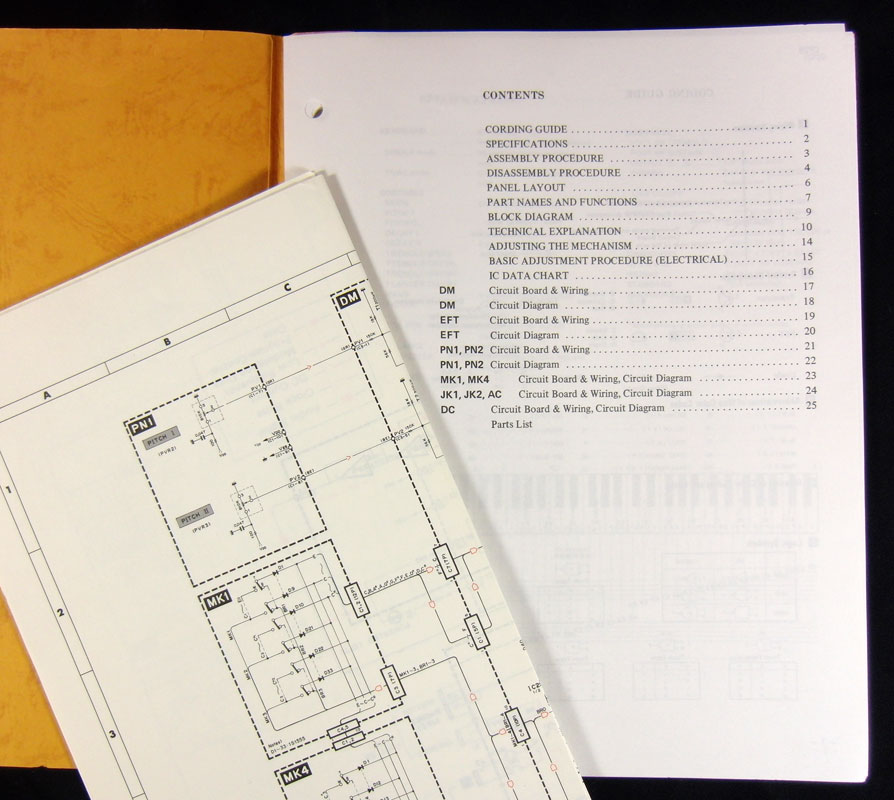 YAMAHA CP25 Electronic Piano   SERVICE MANUAL  